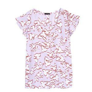 Halogen Square Neck Flutter Sleeve Top